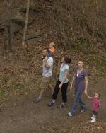 Walkers Enjoying the Southfork River Rail-Trail