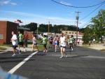 Runners Near the Start at First Ales to Rail-Trails Race (10-9-2011)