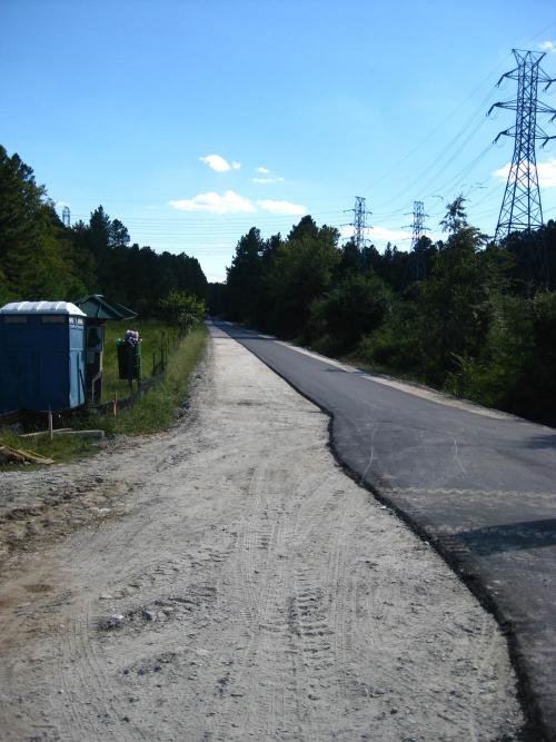 Fresh Asphalt on the South Durham Section of the ATT